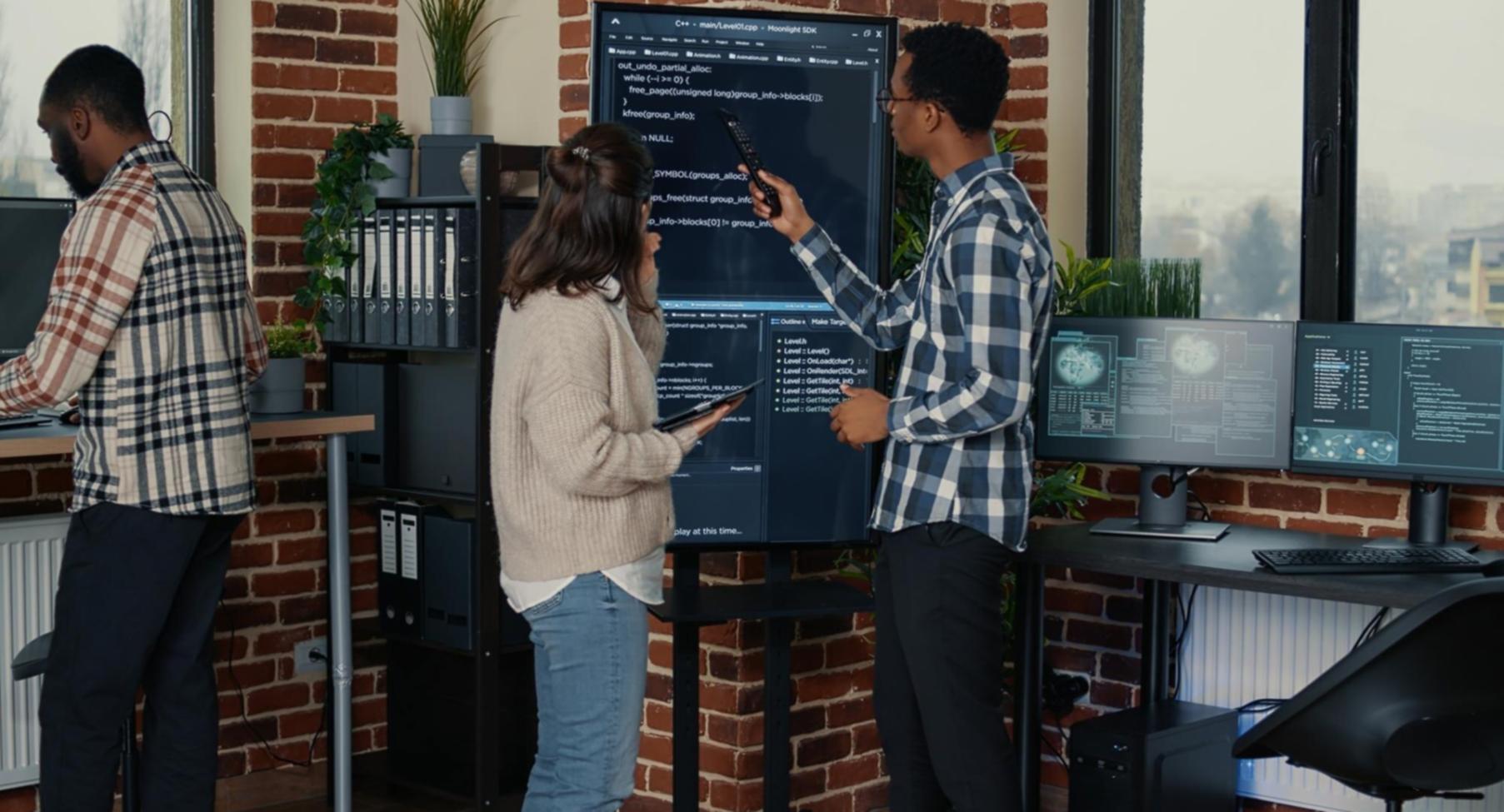 Professional workspace demonstrating layout principles